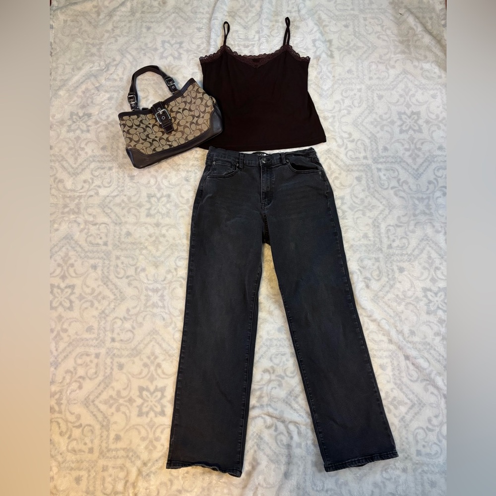 Women's Brown Lace Top